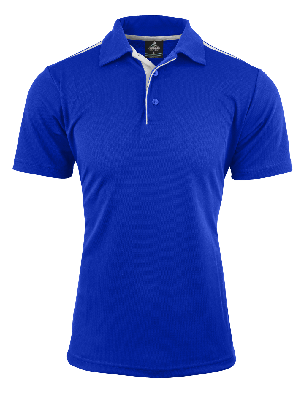 PATERSON MENS POLOS - ROYAL/WHITE
