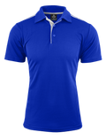 PATERSON MENS POLOS - ROYAL/WHITE