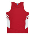 TASMAN KIDS SINGLETS - RED/WHITE