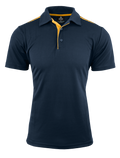 PATERSON MENS POLOS - NAVY/GOLD