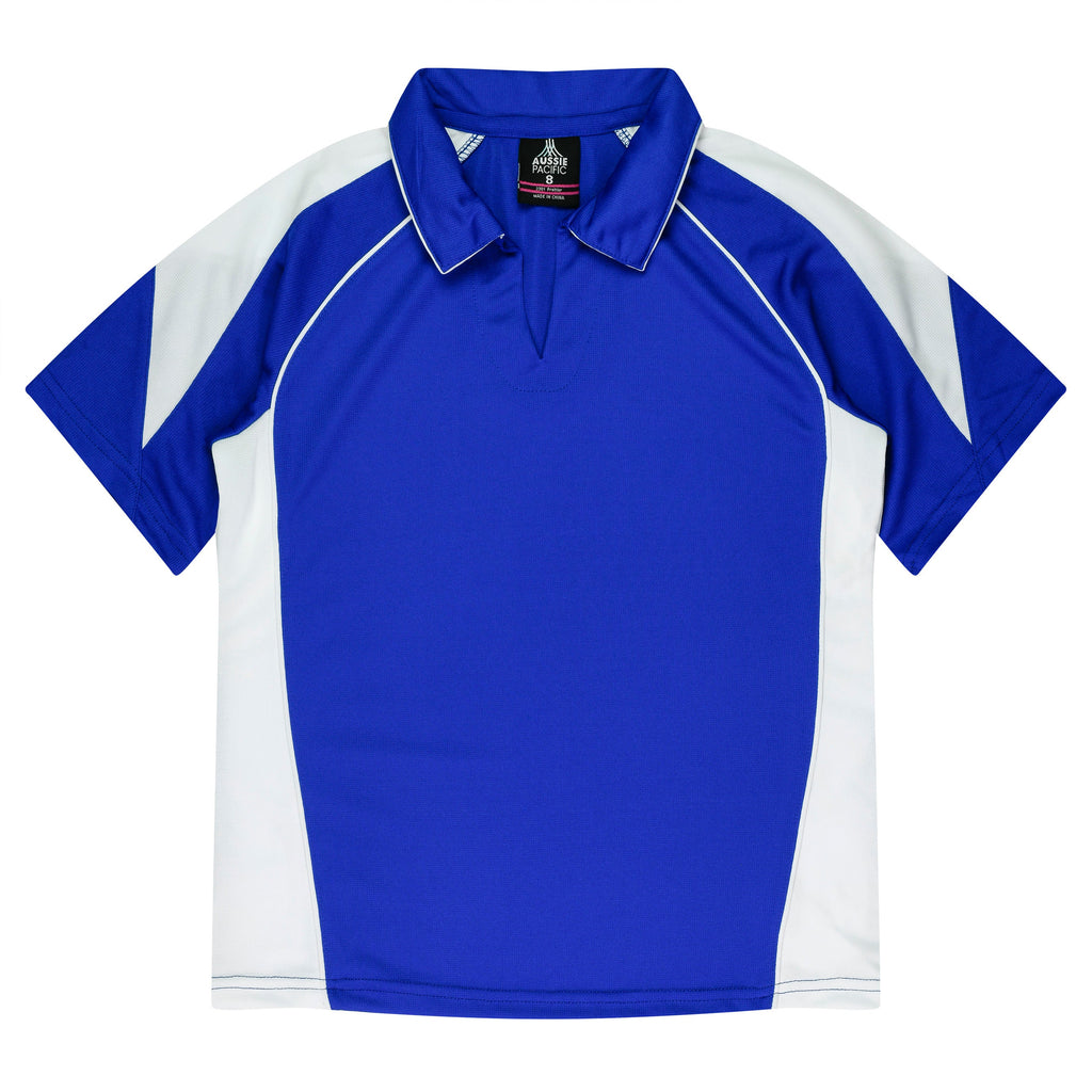 PREMIER LADY POLOS - ROYAL/WHITE