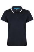 PORTSEA LADY POLOS - NAVY/WHITE