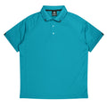 FLINDERS MENS POLOS - TEAL/BLACK