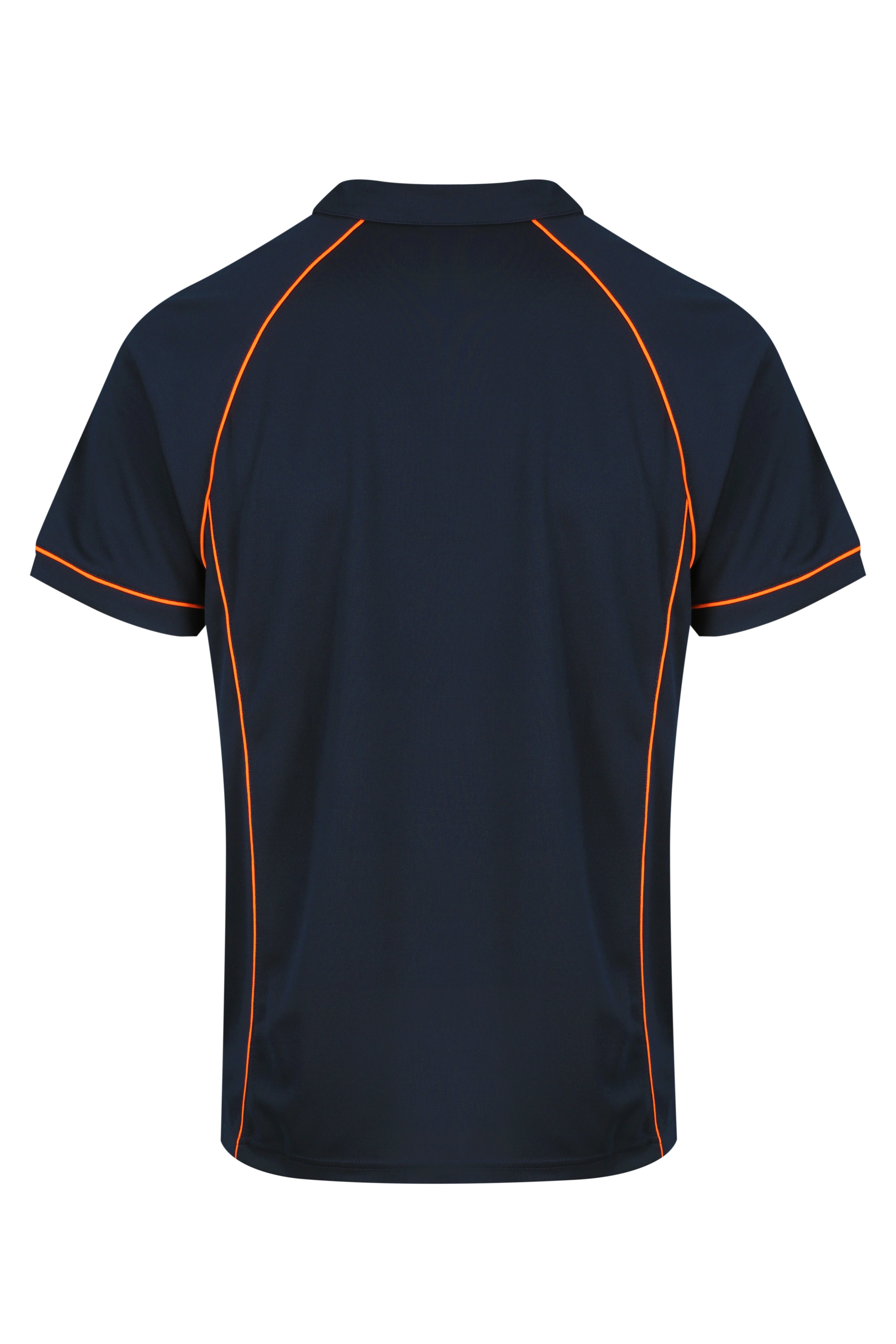 ENDEAVOUR MENS POLOS - NAVY/ORANGE