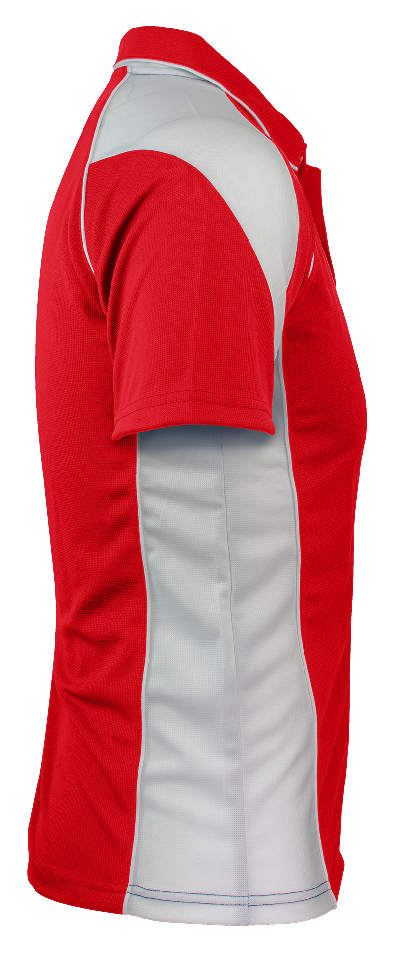 PREMIER MENS POLOS - RED/WHITE
