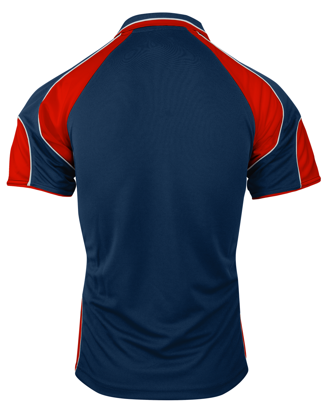 MURRAY MENS POLOS - NAVY/RED
