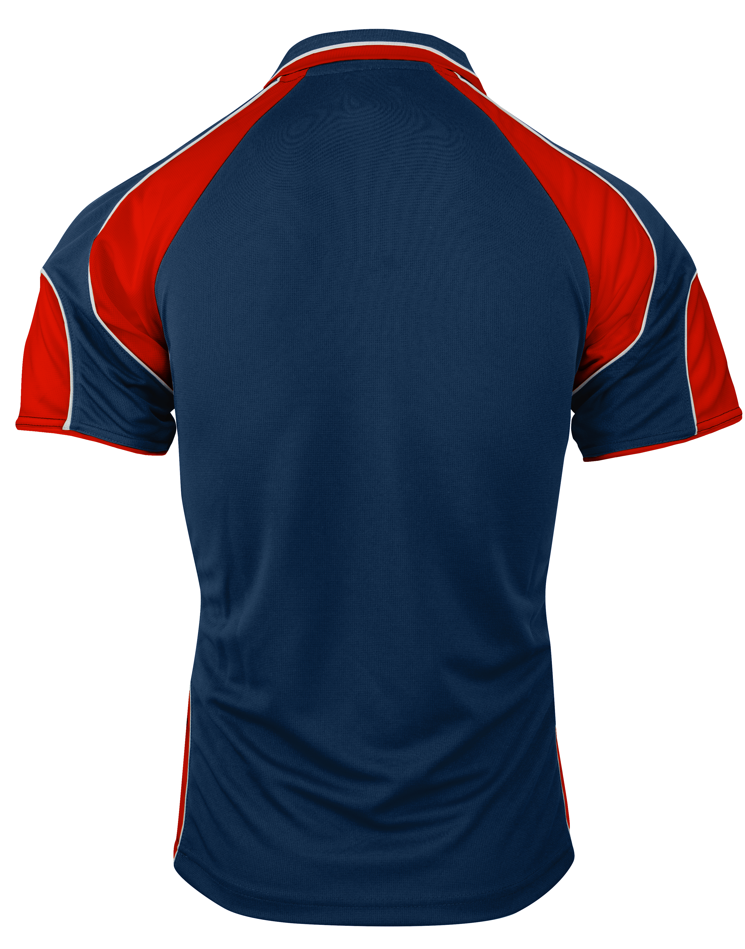MURRAY MENS POLOS - NAVY/RED