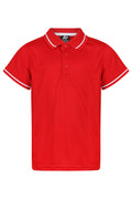 COTTESLOE KIDS POLOS - RED/WHITE