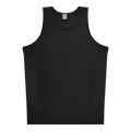 TASMAN KIDS SINGLETS - BLACK