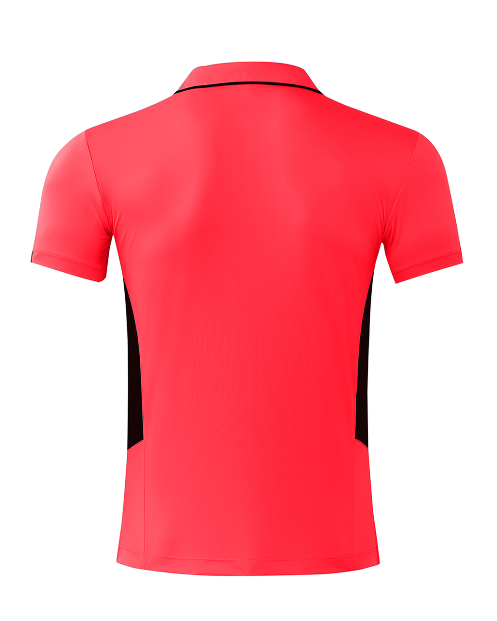 TASMAN MENS POLOS - NEON PINK/BLACK