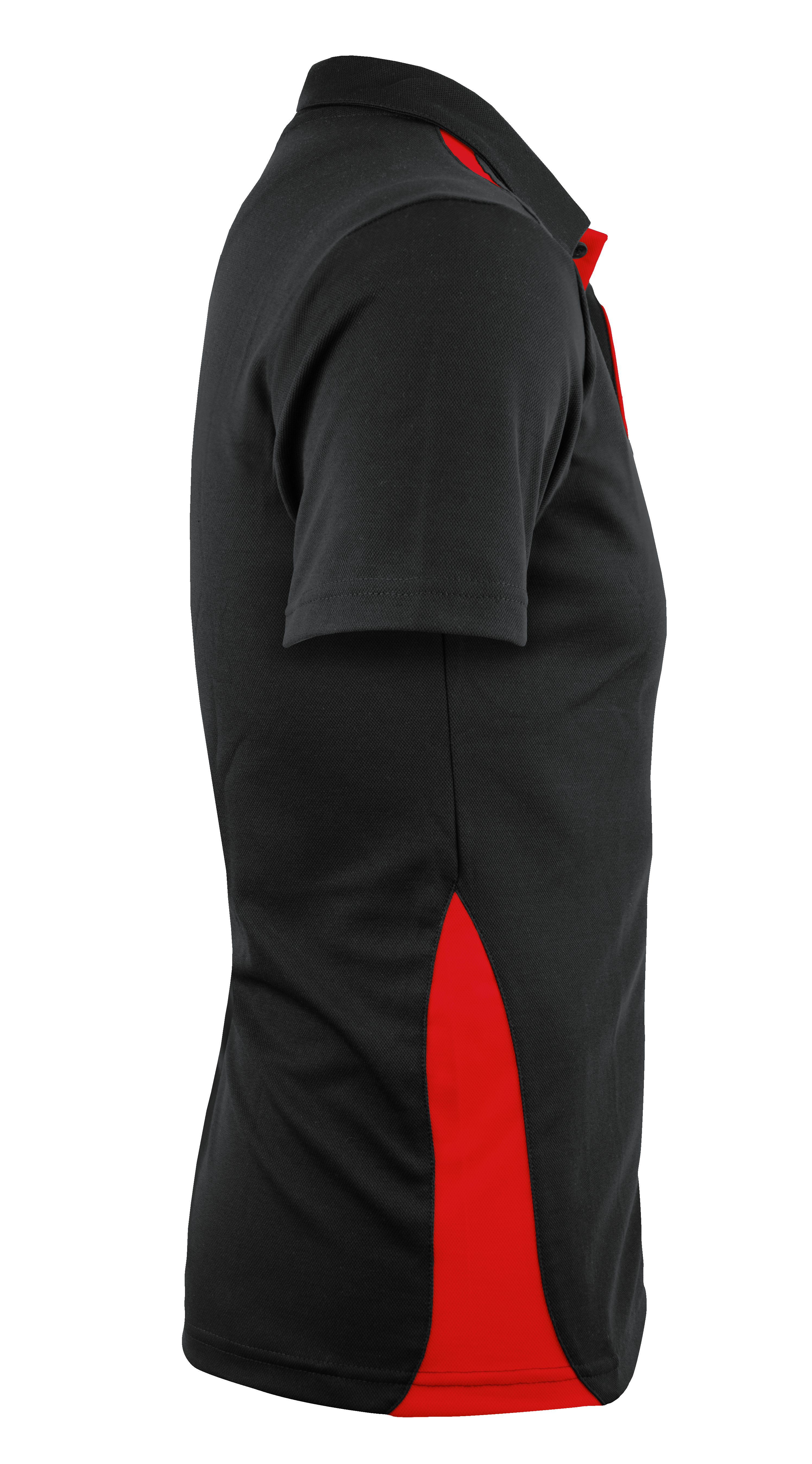 PATERSON MENS POLOS - BLACK/RED