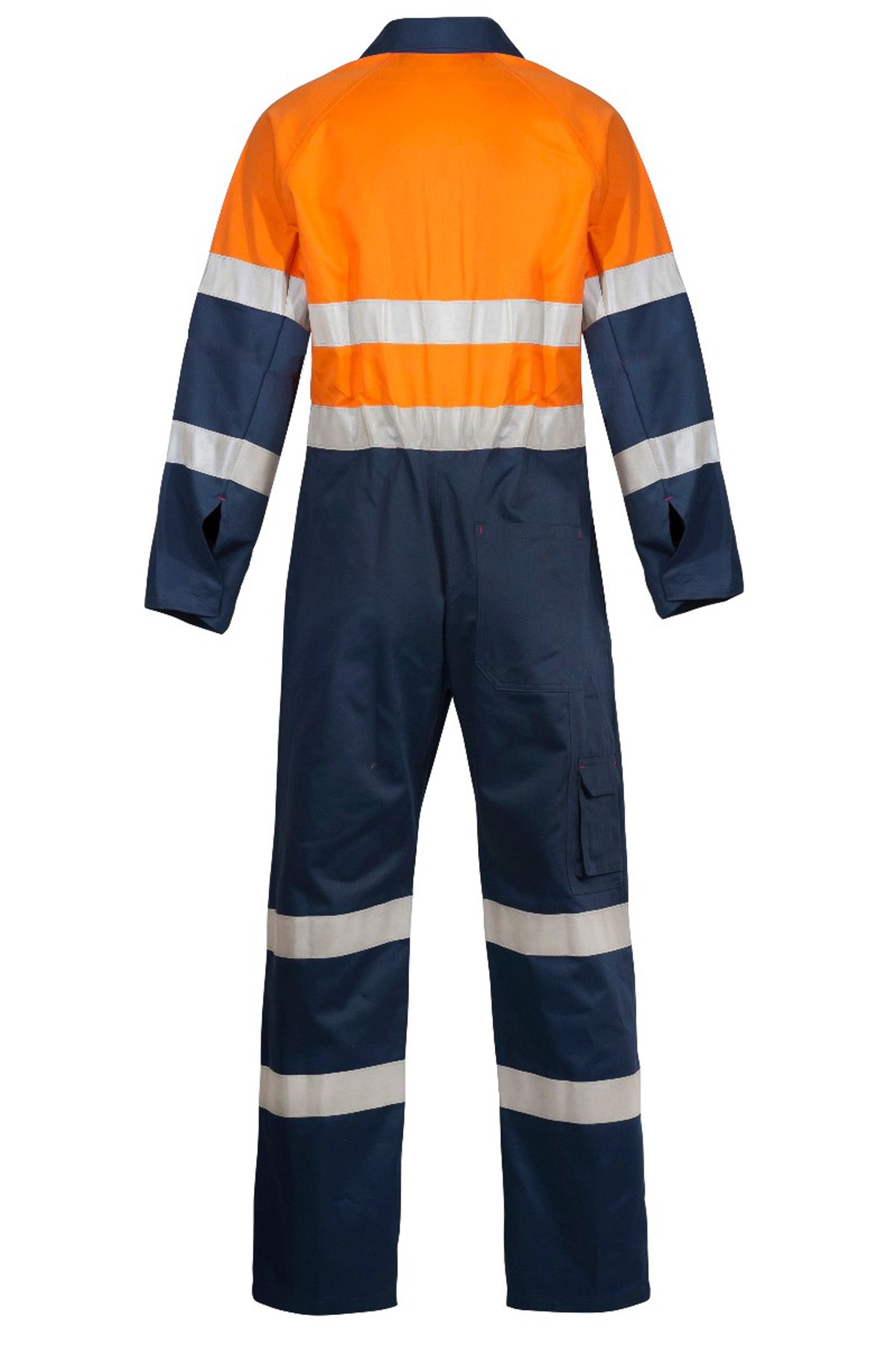 HI VIS COTTON DRILL REFLECTIVE INDUSTRIAL LAUNDRY COVERALLS