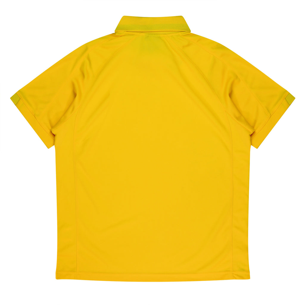 FLINDERS MENS POLOS - CANARY/BLACK