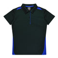 PATERSON LADY POLOS - BLACK/ROYAL