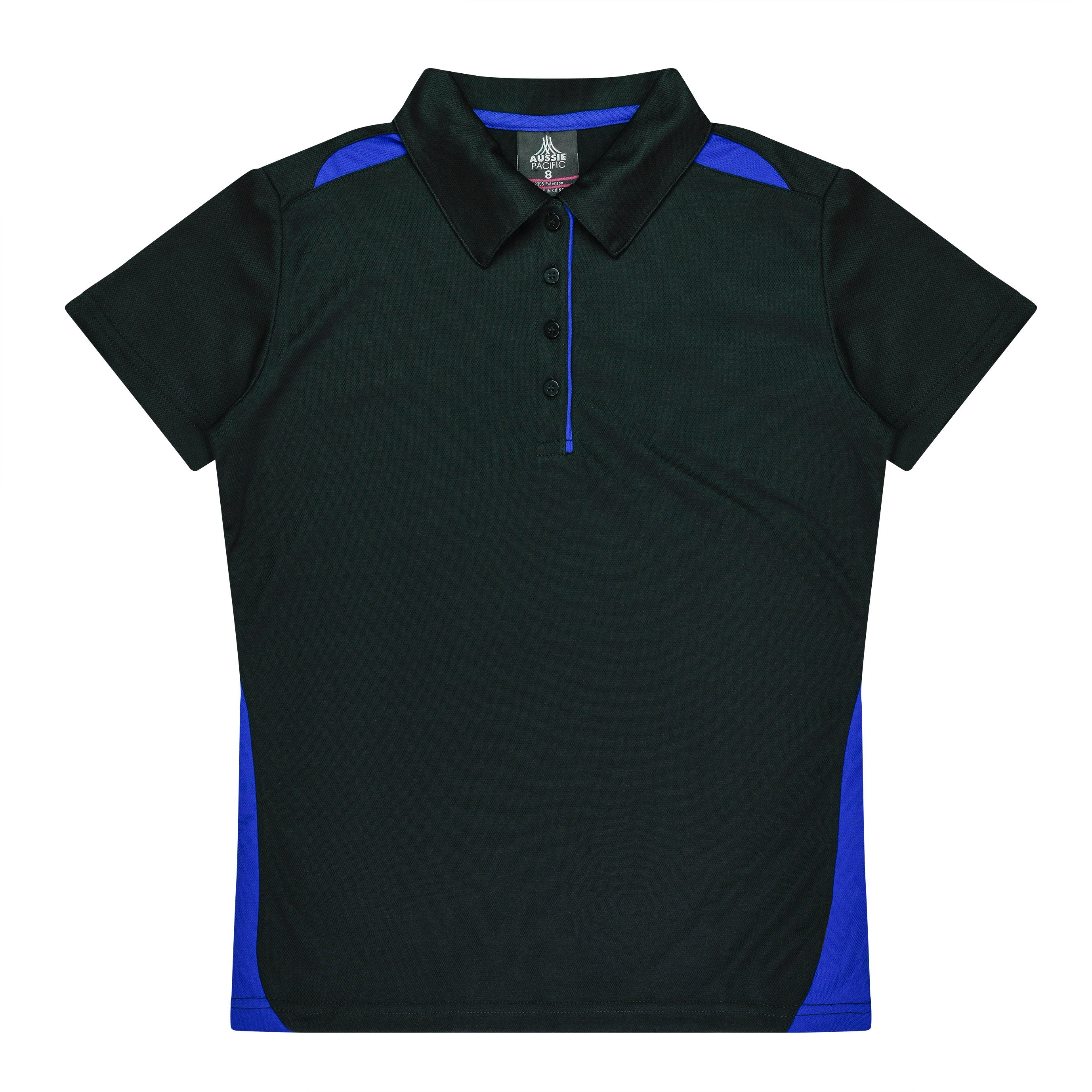 PATERSON LADY POLOS - BLACK/ROYAL