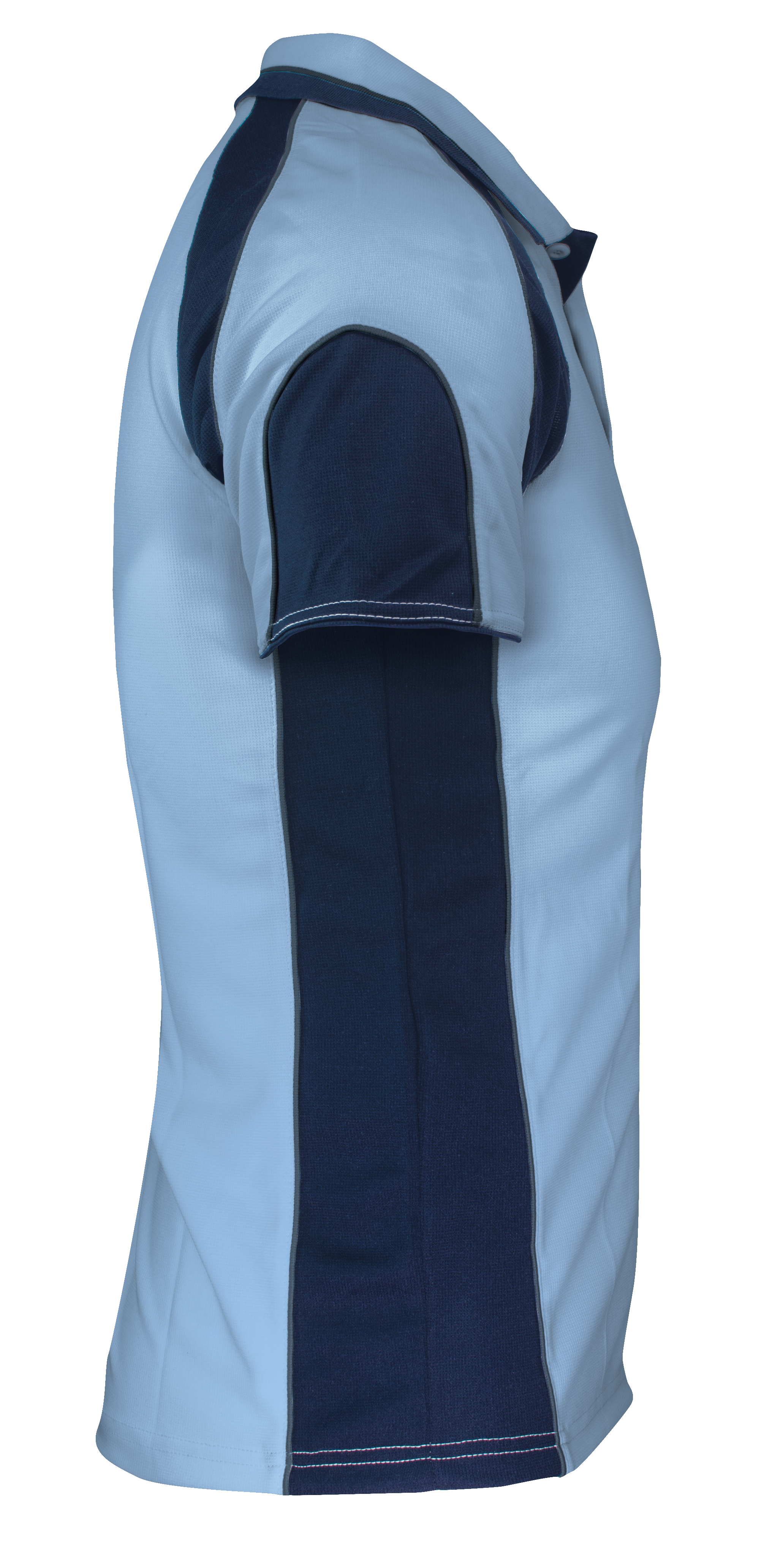 MURRAY MENS POLOS - SKY/NAVY