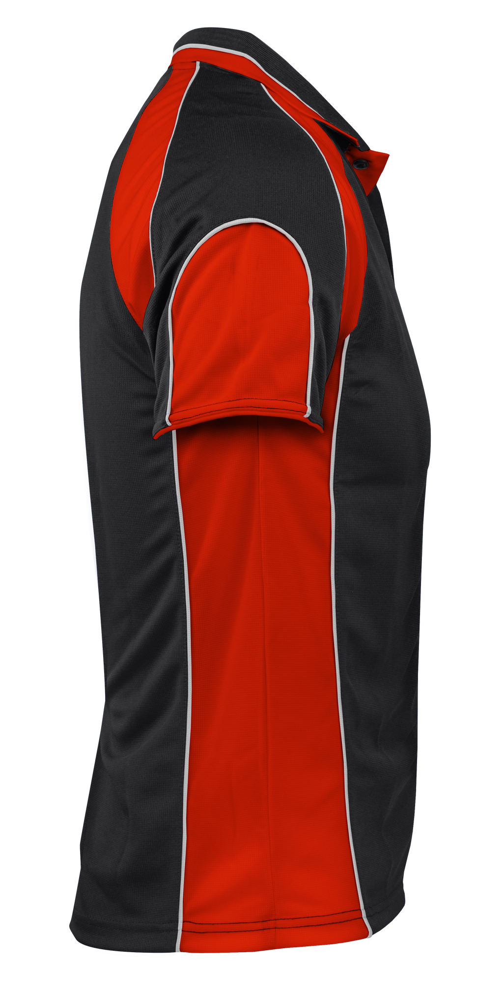 MURRAY MENS POLOS - BLACK/RED