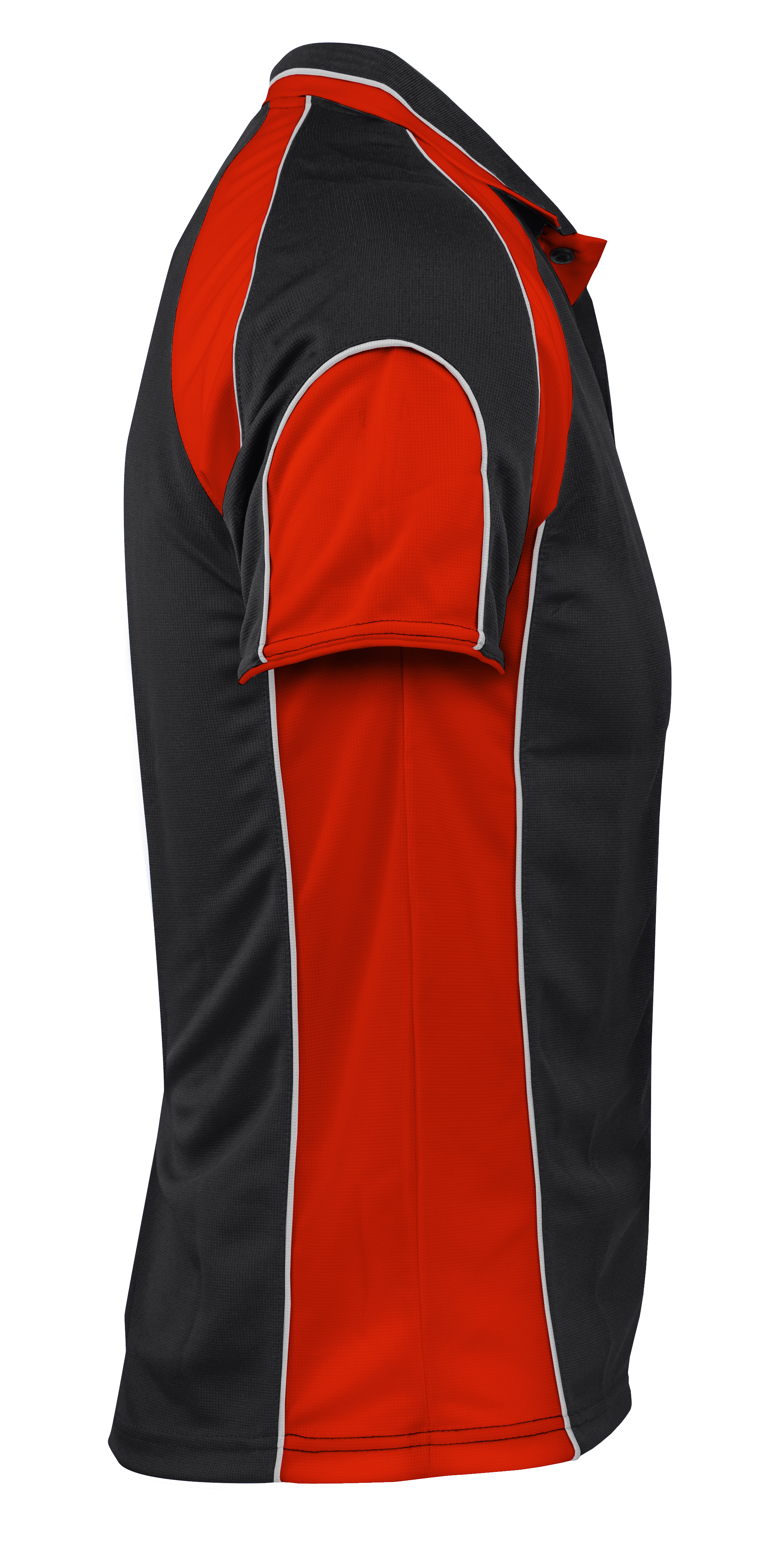 MURRAY MENS POLOS - BLACK/RED