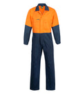HI VIS POLY/COTTON COVERALLS