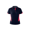 TASMAN LADY POLOS - NAVY/NEON PINK