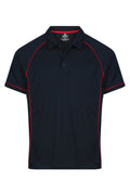 ENDEAVOUR MENS POLOS - NAVY/RED