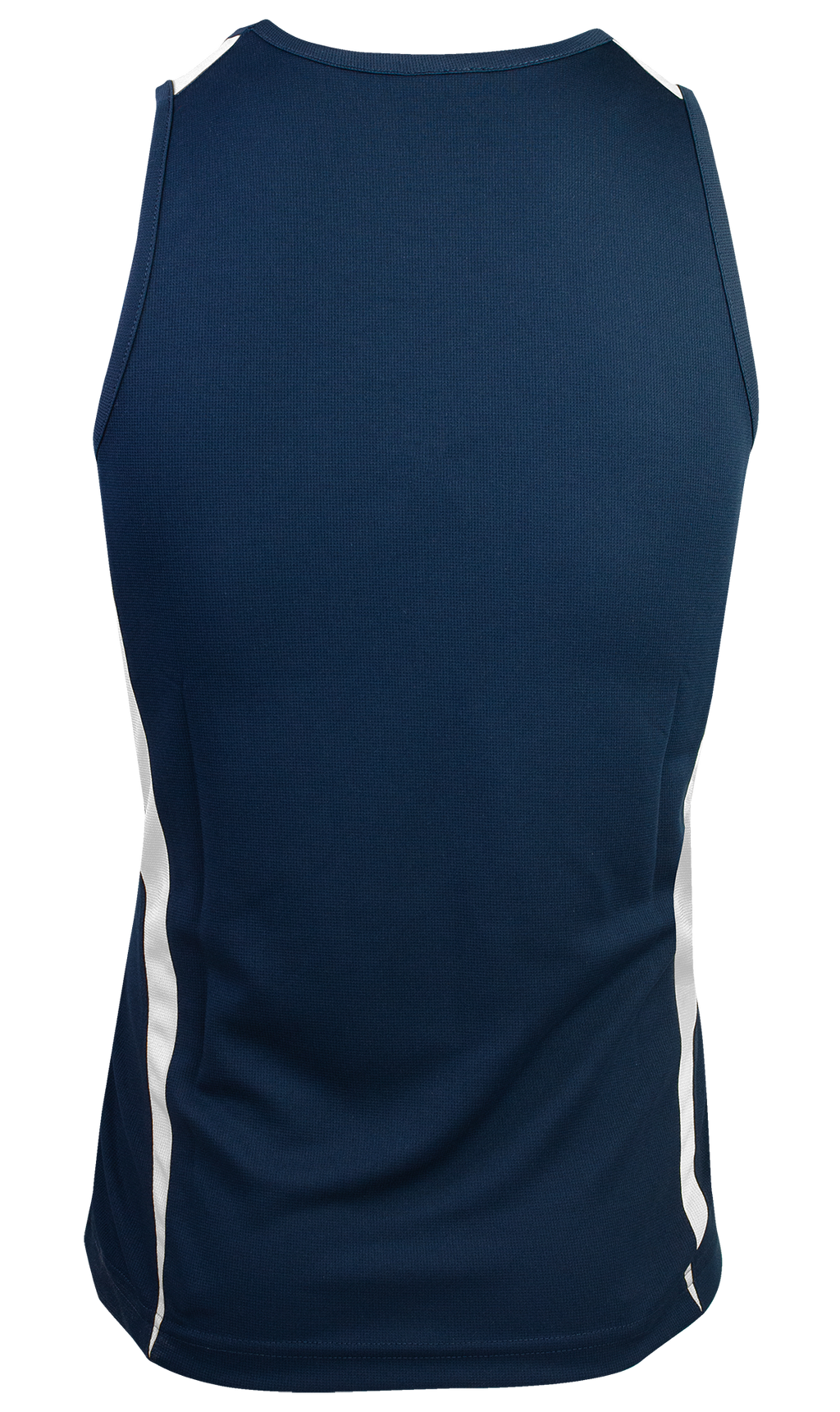 EUREKA MENS SINGLETS - NAVY/WHITE