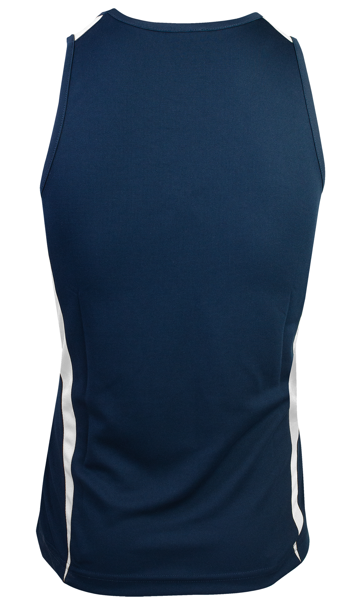 EUREKA MENS SINGLETS - NAVY/WHITE