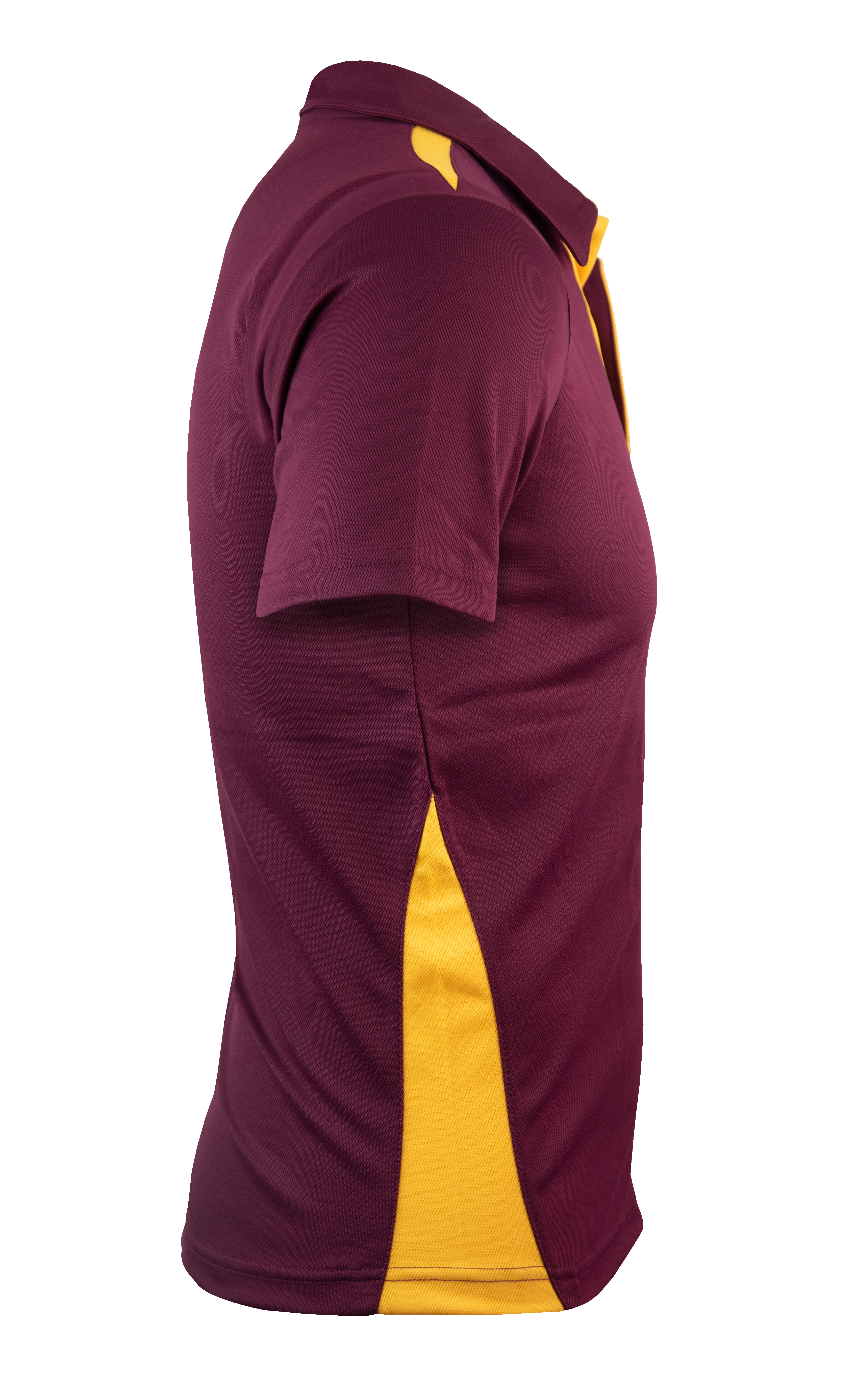 PATERSON MENS POLOS - MAROON/GOLD