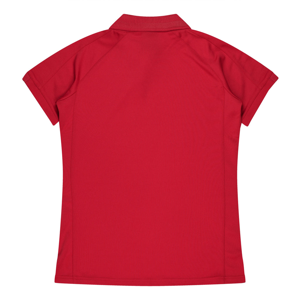 FLINDERS LADY POLOS - RED/WHITE