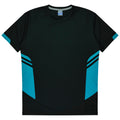 TASMAN KIDS TEES - BLACK/TEAL