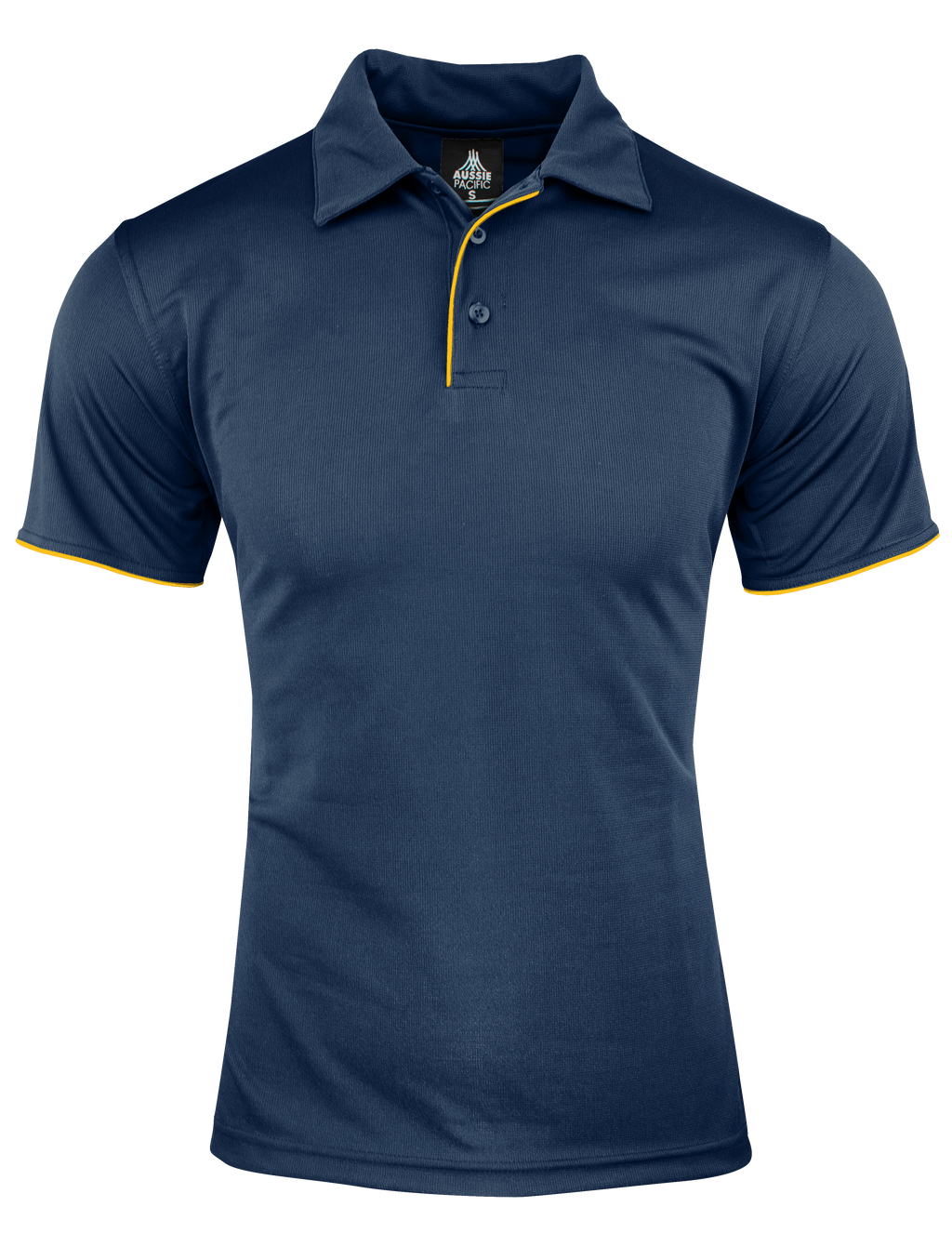 YARRA MENS POLOS - NAVY/GOLD