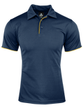 YARRA MENS POLOS - NAVY/GOLD