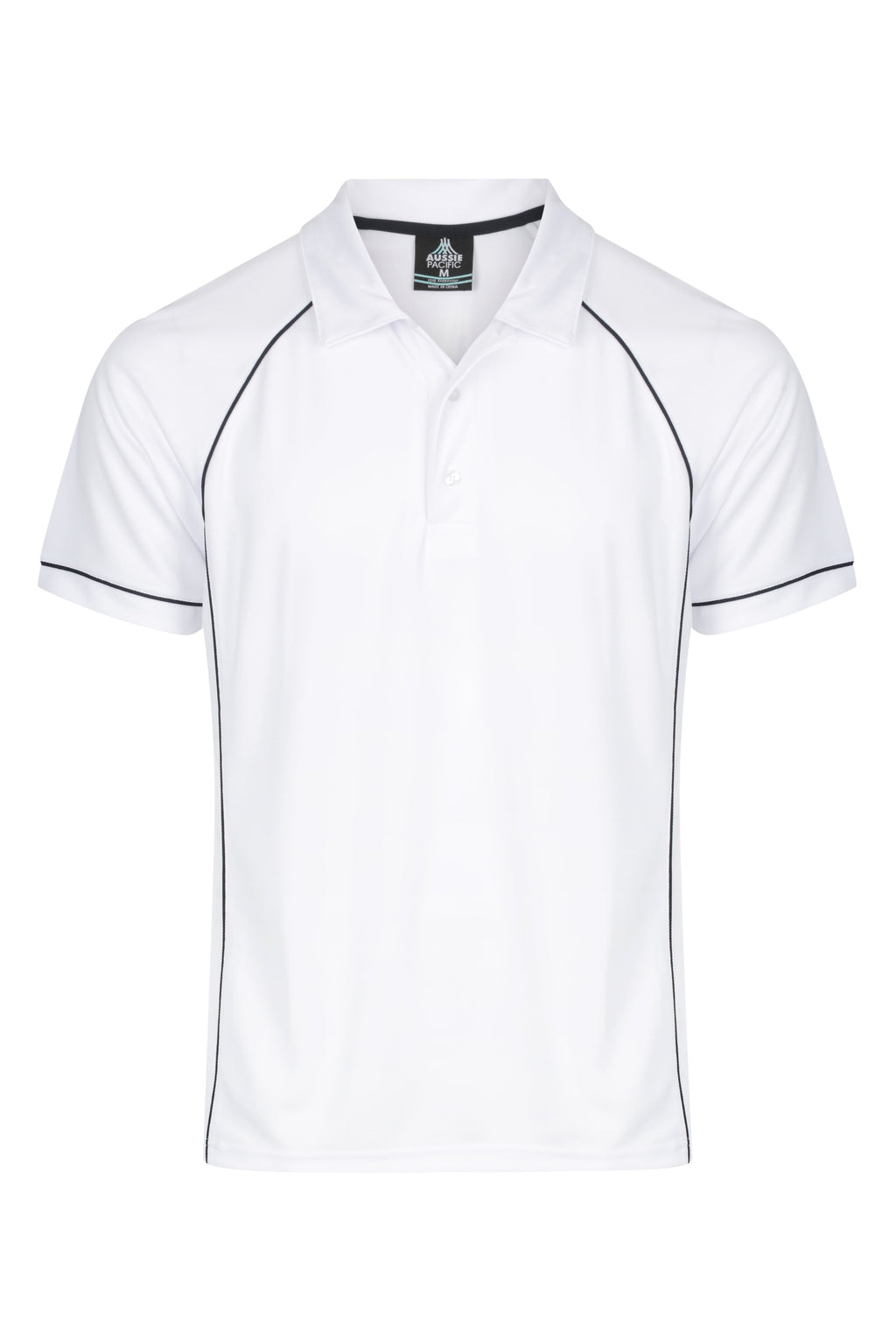 ENDEAVOUR MENS POLOS - WHITE/NAVY