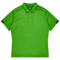 CURRUMBIN KIDS POLOS - KAWA GREEN/BLACK