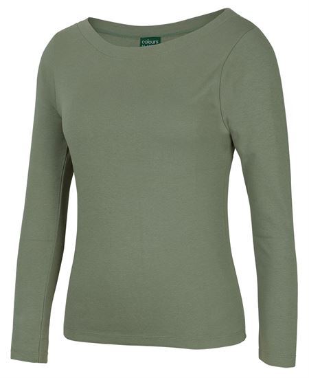 C of C Ladies 3/4 Sleeve Boat Neck Tee