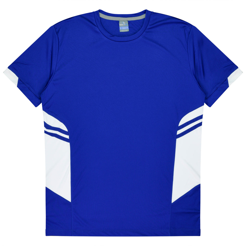 TASMAN KIDS TEES - ROYAL/WHITE