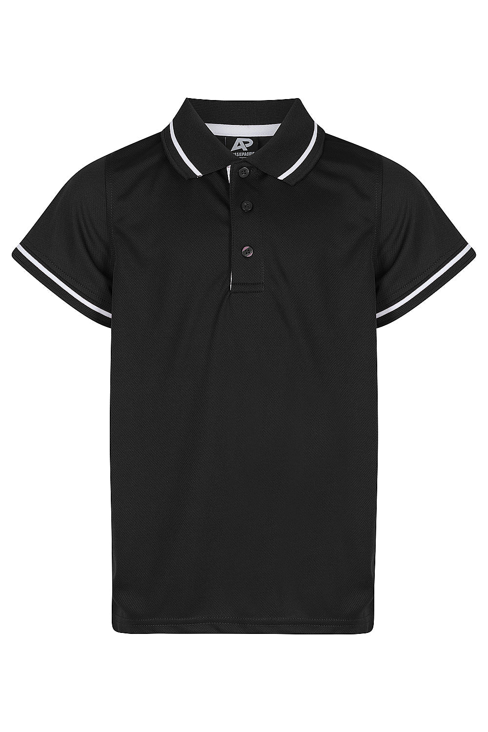 COTTESLOE KIDS POLOS - BLACK/WHITE