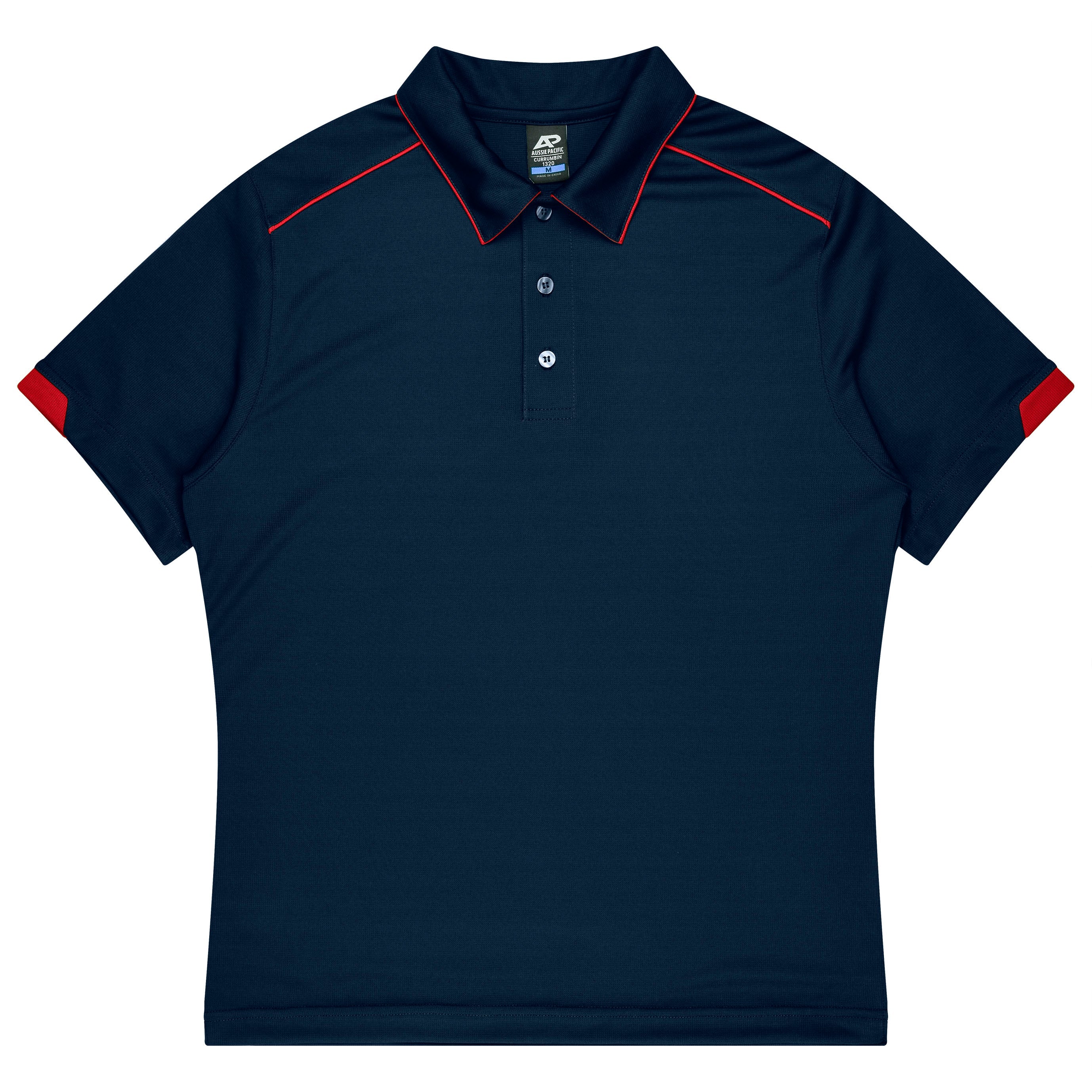 CURRUMBIN KIDS POLOS - NAVY/RED