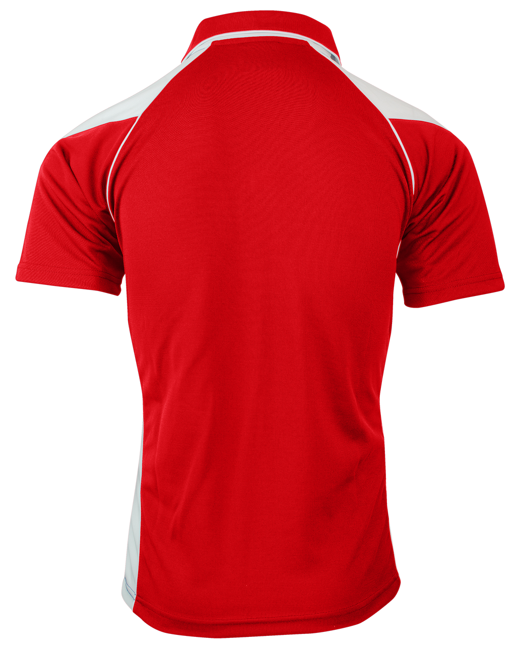 PREMIER MENS POLOS - RED/WHITE