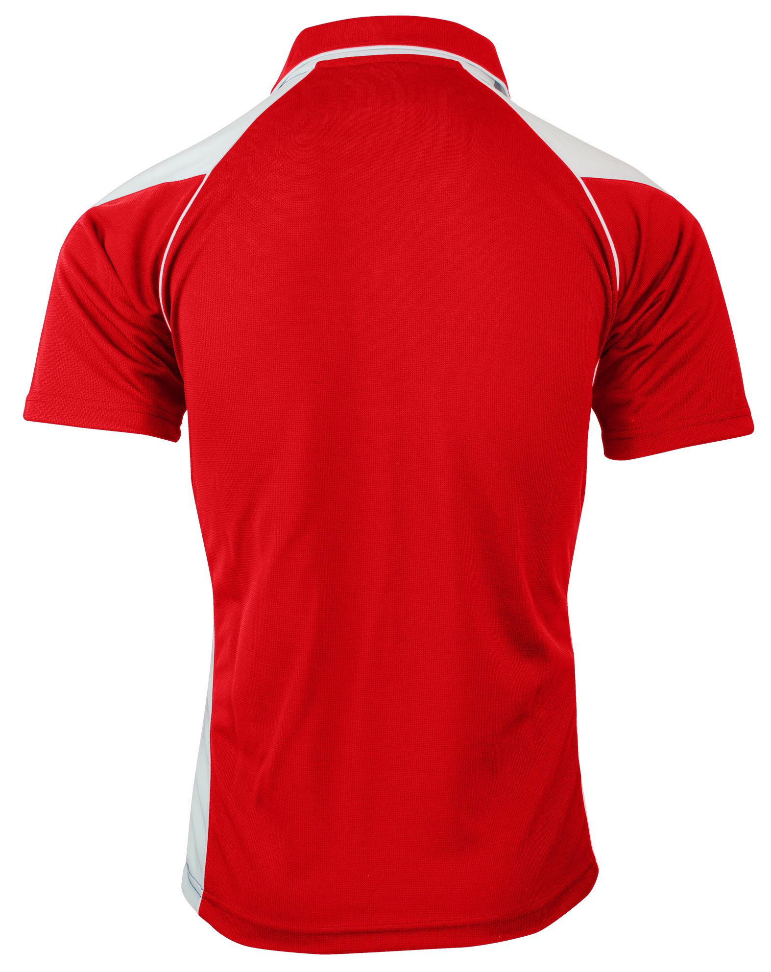 PREMIER MENS POLOS - RED/WHITE