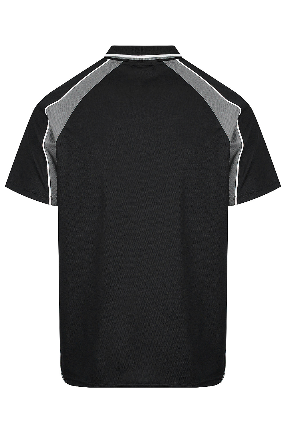 PANORAMA MENS POLOS - BLACK/ASHE/WHITE