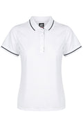 COTTESLOE LADY POLOS - WHITE/NAVY