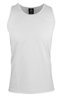 BOTANY MENS SINGLETS - WHITE