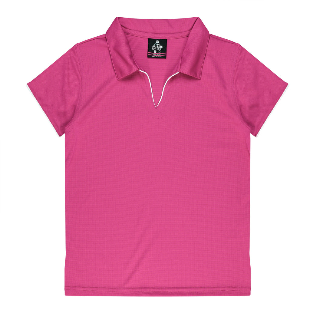 YARRA LADY POLOS - PINK/WHITE