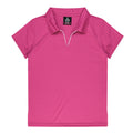 YARRA LADY POLOS - PINK/WHITE