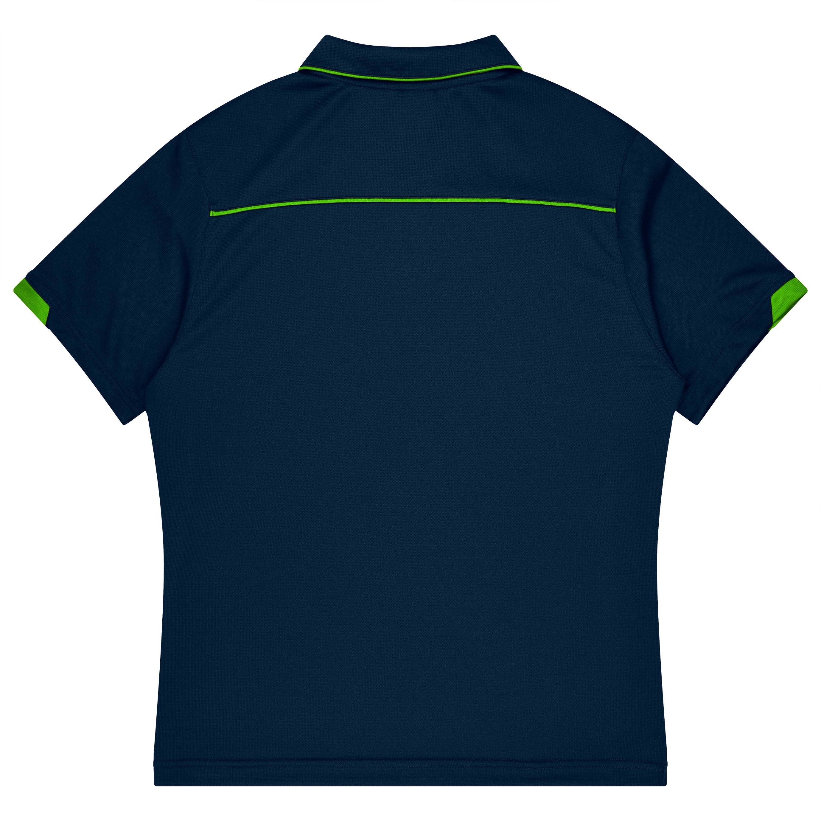 CURRUMBIN KIDS POLOS - NAVY/KAWA GREEN