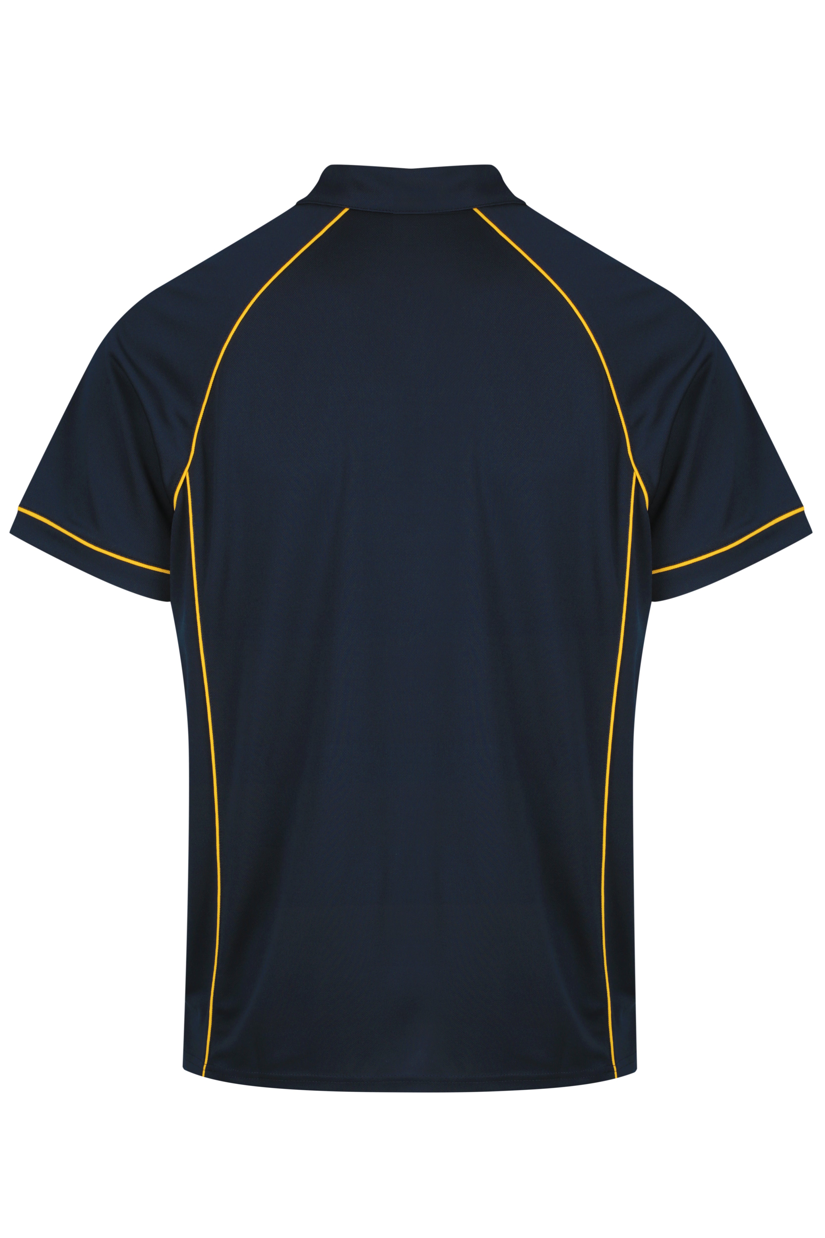 ENDEAVOUR MENS POLOS - NAVY/GOLD