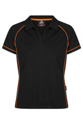 ENDEAVOUR LADY POLOS - BLACK/ORANGE