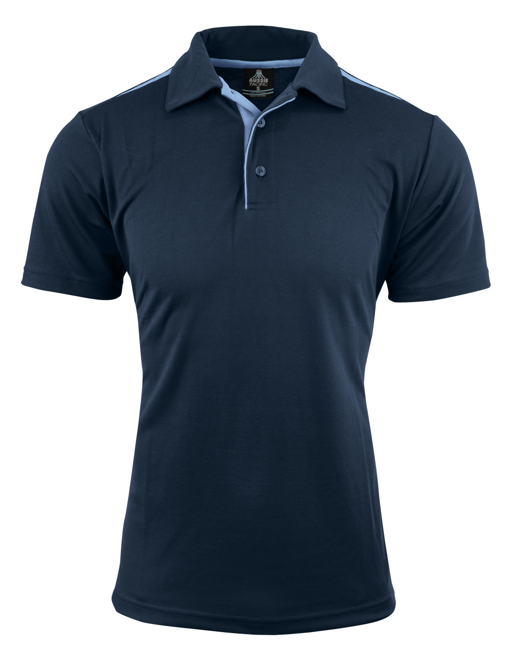 PATERSON MENS POLOS - NAVY/SKY