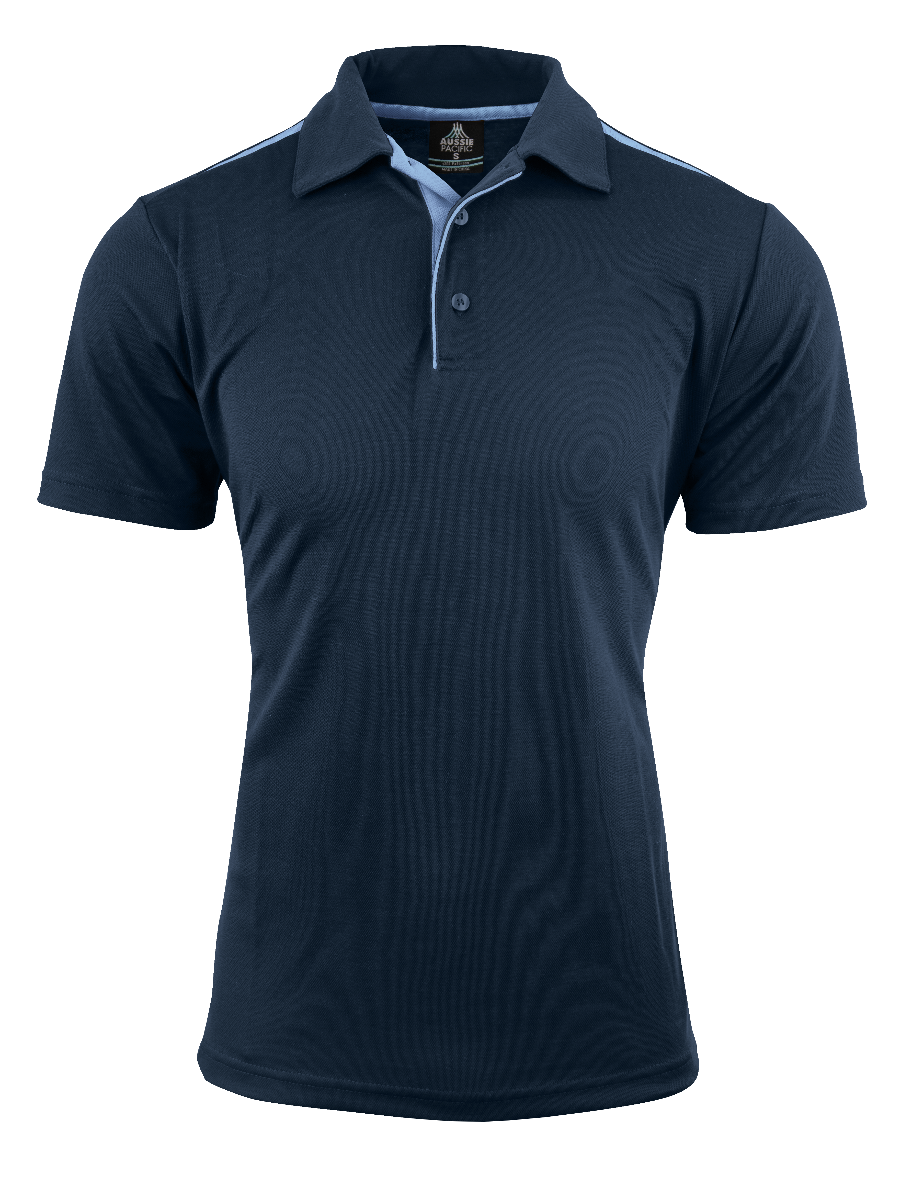 PATERSON MENS POLOS - NAVY/SKY